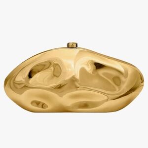 Gold Metallic Clutch
